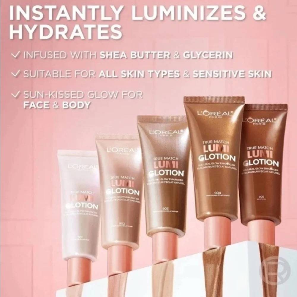 L’Oréal True Match Lumi Glotion Natural Glow Enhancer 1.35 Oz 903 Medium x2